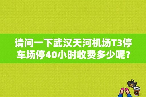 请问一下武汉天河机场T3停车场停40小时收费多少呢？武汉天河机场停车收费