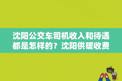 沈阳公交车司机收入和待遇都是怎样的？沈阳供暖收费员待遇-图1