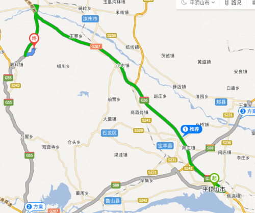 207国道汝州经鲁山到镇平段路旷如何？(南阳到汝州高速收费)