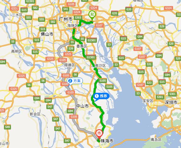 从珠海怎么搭车去广州最便宜？(珠海至广州自驾免收费路线)