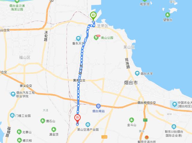 烟台长途站到烟台传染病医院坐公交车怎么走?(烟台市52路车分段收费)-图3 烟台长途站到烟台传染病医院坐公交车怎么走?(烟台市52路车分段收费)-图3