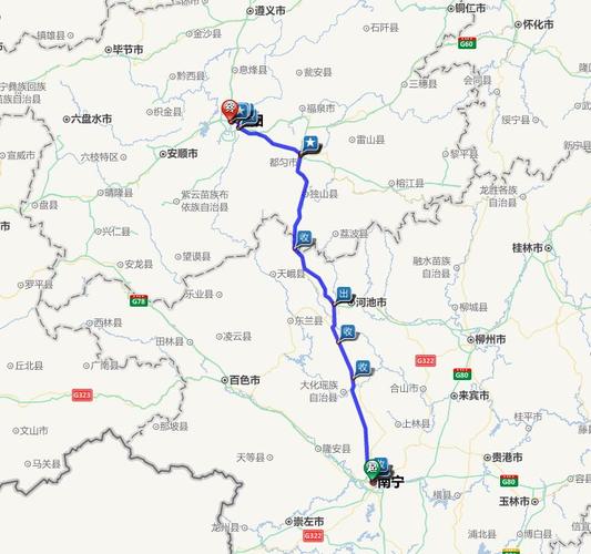 南宁到贵阳多远多少公里:距离582公里?(贵阳到南宁高速收费站)-图1 南宁到贵阳多远多少公里:距离582公里?(贵阳到南宁高速收费站)-图1