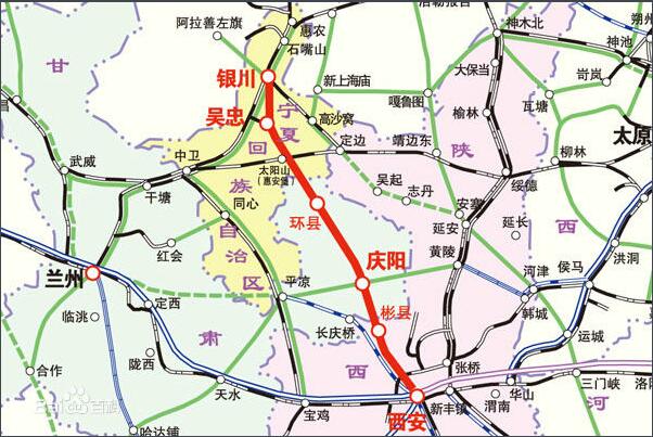 银兰高铁路线图及站点一览？(吴忠到兰州收费)
