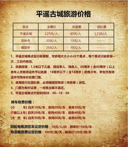 平遥古城购票攻略?(平遥古城收费价格)-图2 平遥古城购票攻略?(平遥古城收费价格)-图2