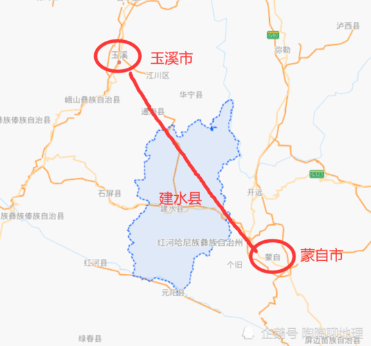 北回归线穿过云南的16个县分别是？(玉溪到景洪收费站)