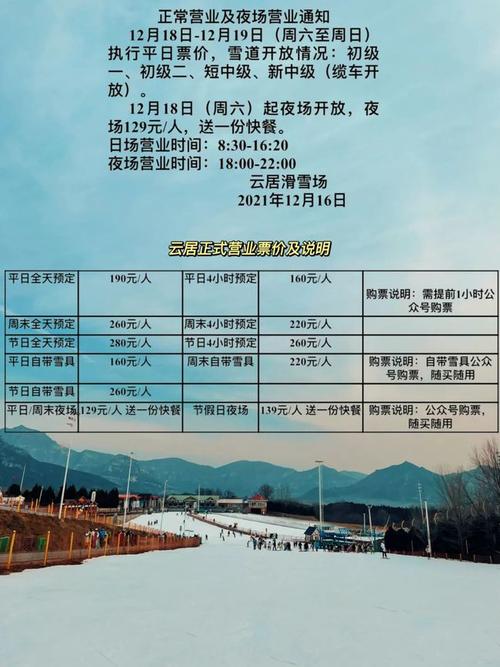 云居滑雪场雪道多长？(云居寺滑雪场怎么收费)