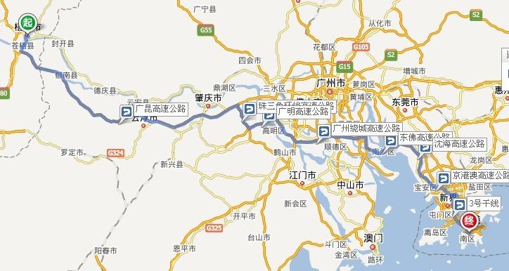 如果自驾车从广州至梧州应该怎么走最快?(广州到梧州收费)-图2 如果自驾车从广州至梧州应该怎么走最快?(广州到梧州收费)-图2