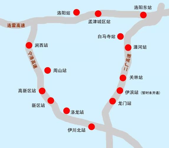 洛阳高速路口有几个？(白马寺收费站到高铁站多远)