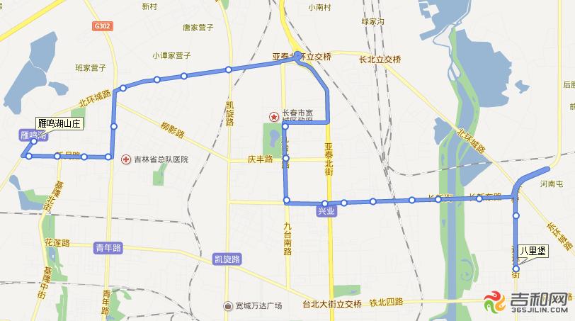 长春市高新区共有几条公交专线车，具体线路如何走？(长春102路公交收费)