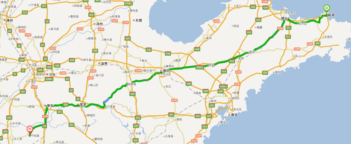 潍坊在泰安的什么方向?宁阳到潍坊高速收费-图2 潍坊在泰安的什么方向?宁阳到潍坊高速收费-图2
