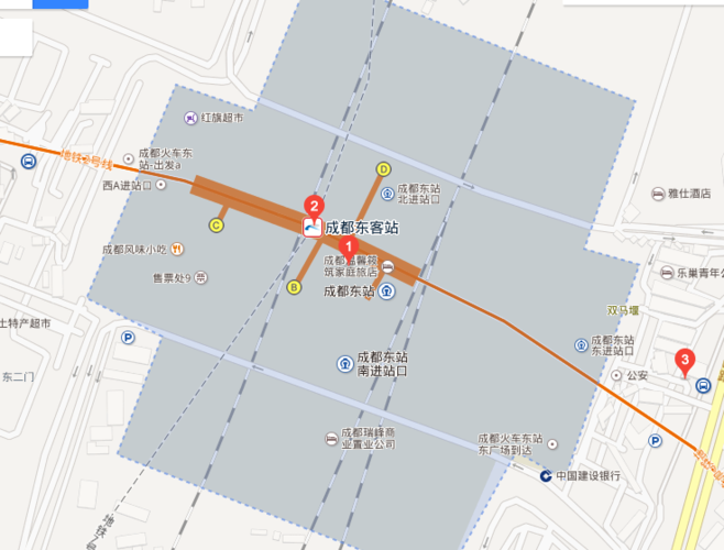 成都火车东站到sm广场怎么走？成都sm广场停车收费标准-图2