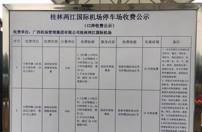 怎样开车去桂林机场接人?桂林机场停车七天怎么收费-图2 怎样开车去桂林机场接人?桂林机场停车七天怎么收费-图2