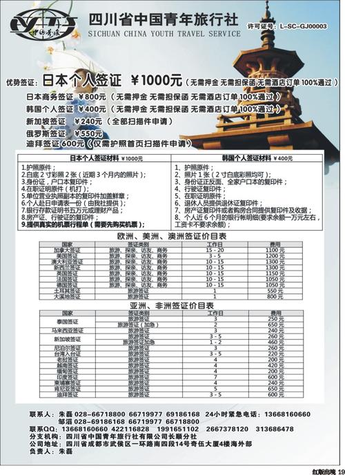 日本签证费用大概要多少?日本旅游签证收费多少-图2 日本签证费用大概要多少?日本旅游签证收费多少-图2
