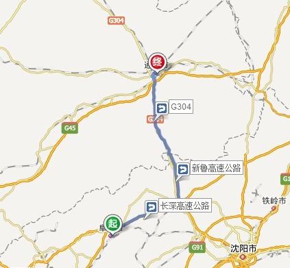 承德到调兵山走普通公路多少公里？彰武铁岭高速那天收费