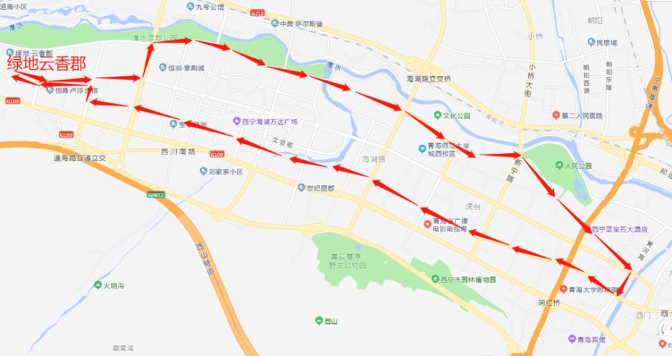 青海省西宁市富兴路到古城台二医院多少公里，公交东几站？高速西宁到古城收费多少