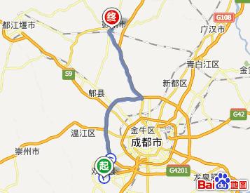 雅安到彭州要经过蒙阳镇吗？彭州到雅安不收费的路线