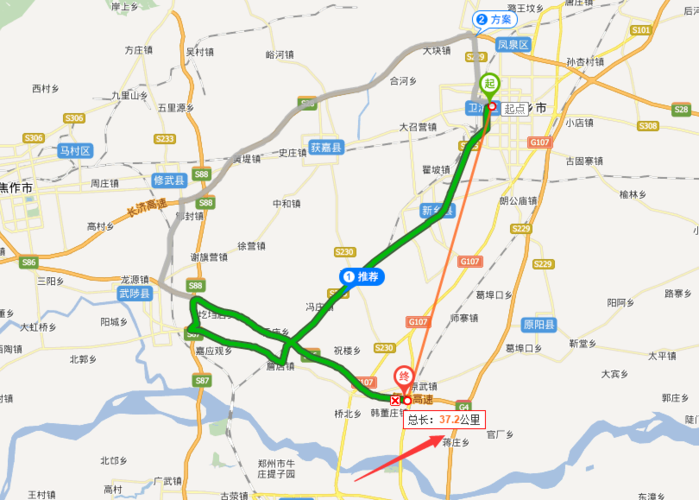 从新乡到七里营怎么走?新乡186路分段收费图-图2 从新乡到七里营怎么走?新乡186路分段收费图-图2