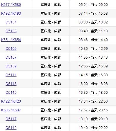 重庆北到金城江列车时刻表有吗?重庆216收费-图3 重庆北到金城江列车时刻表有吗?重庆216收费-图3