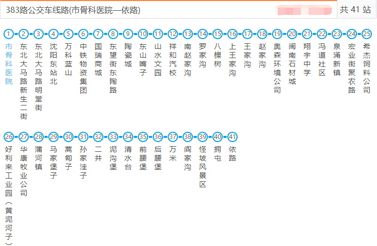 沈阳383路公交车能不能刷卡?沈阳公交383收费标准-图2 沈阳383路公交车能不能刷卡?沈阳公交383收费标准-图2