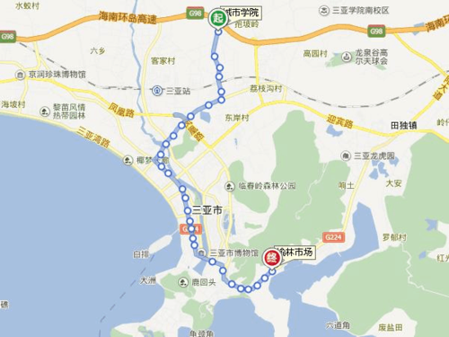 三亚二十四路车路线?三亚26路公交车收费-图3 三亚二十四路车路线?三亚26路公交车收费-图3