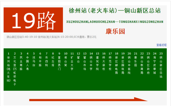 沛县19路公交车路线?沛县25路公交收费多少-图2 沛县19路公交车路线?沛县25路公交收费多少-图2