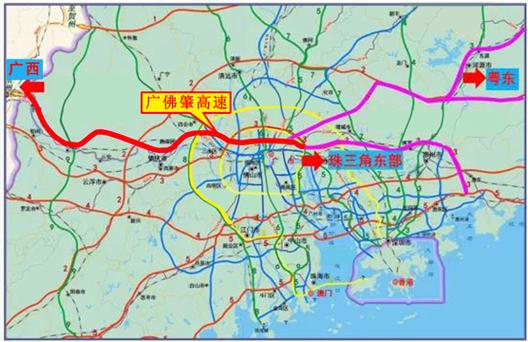 华南快速干线和京珠高速连接处？佛开高速收费站名称-图3