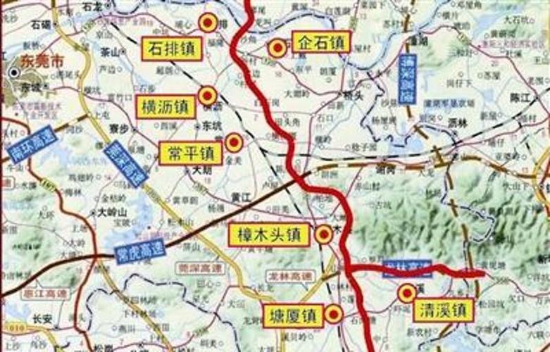 广龙高速经过东莞哪几个镇？东莞到河源高速有几个收费站-图2