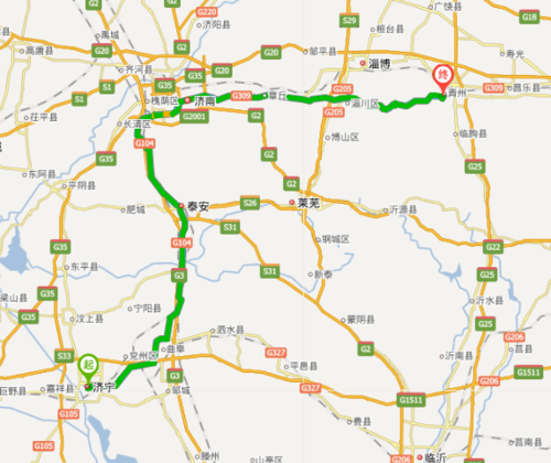 问个路线~~济南至临朐走高速怎么走？沂源到青州路高速收费多少钱