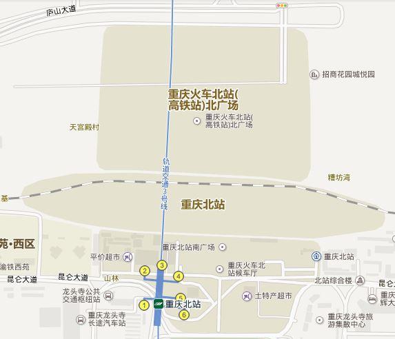 重庆北站下高铁后怎么进北广场?龙头寺 停车场 收费-图2 重庆北站下高铁后怎么进北广场?龙头寺 停车场 收费-图2