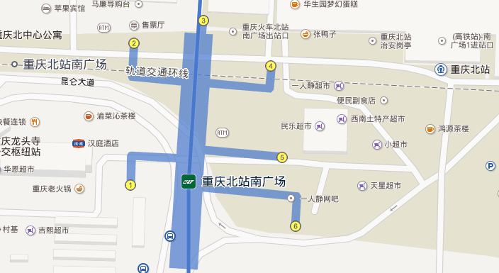 重庆北站下高铁后怎么进北广场？龙头寺 停车场 收费