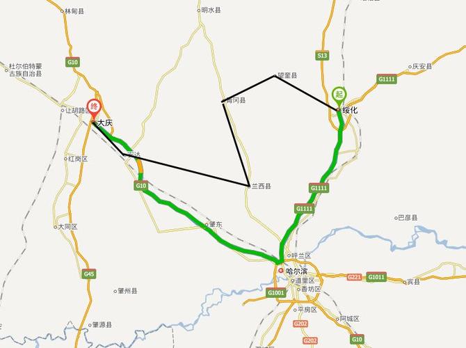 绥大高速有几个出入口?黑龙江省高速公路所有收费站名称-图3 绥大高速有几个出入口?黑龙江省高速公路所有收费站名称-图3