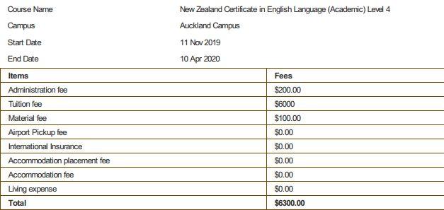 新西兰nzcel语言班价格？新西兰的澳大利亚的大学申请中介收费
