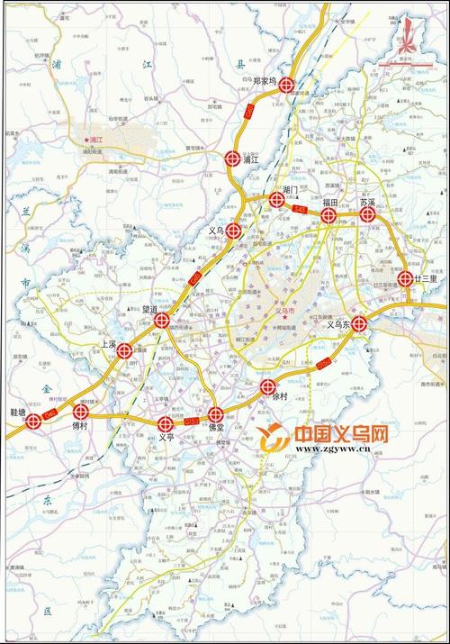 义乌到金华高速有哪些出口?金华到义乌快速路收费站在什么位置-图2 义乌到金华高速有哪些出口?金华到义乌快速路收费站在什么位置-图2