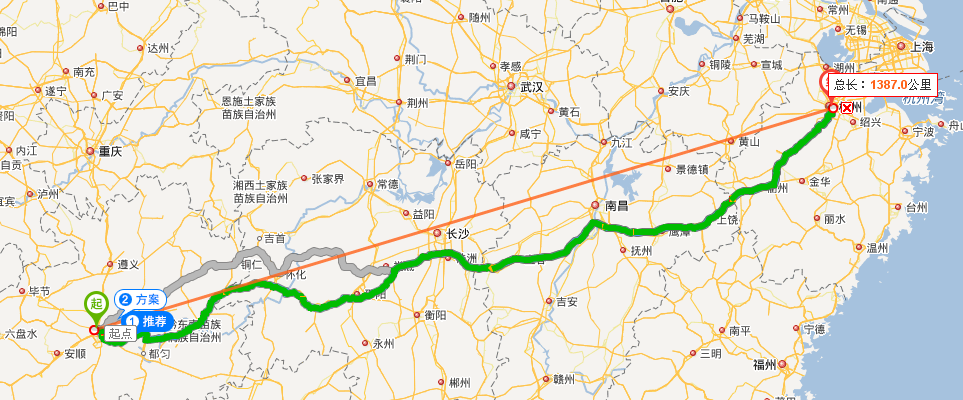 贵阳到浙江距离有多远?湘潭四桥收费吗-图3 贵阳到浙江距离有多远?湘潭四桥收费吗-图3