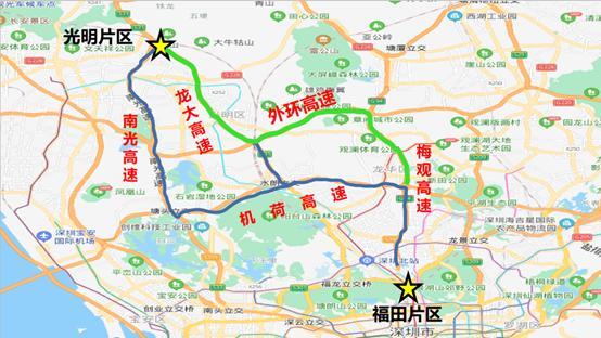 深圳的机荷高速、惠盐高速、水官高速全出入口以及途经哪些地方？荷坳收费站电话