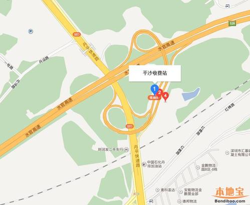 水官高速公路的互通立交？荷坳收费站