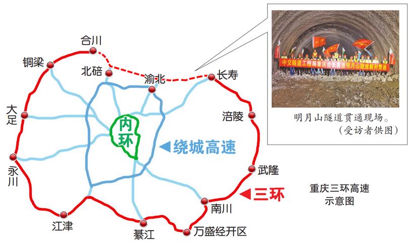 重庆三环长合高速10月通车?茶涪路有有收费站没有-图3 重庆三环长合高速10月通车?茶涪路有有收费站没有-图3