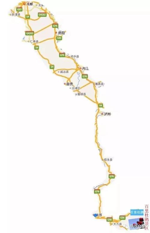 遵义到百里杜鹃自驾游怎么走？大方收费站地图-图2