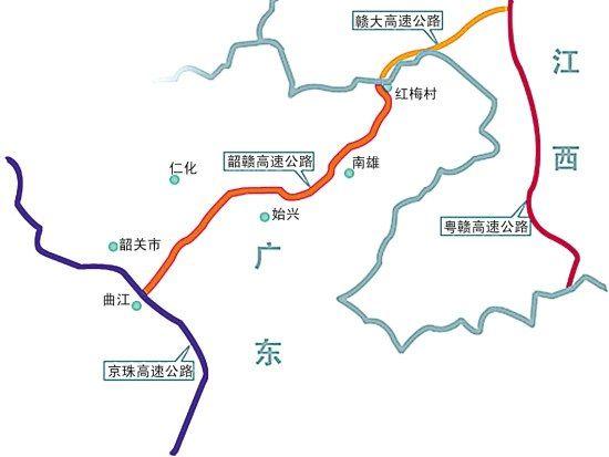 赣韶,高速公路去到韶关高铁站哪个高速路口下?赣韶梅关收费站-图2 赣韶,高速公路去到韶关高铁站哪个高速路口下?赣韶梅关收费站-图2
