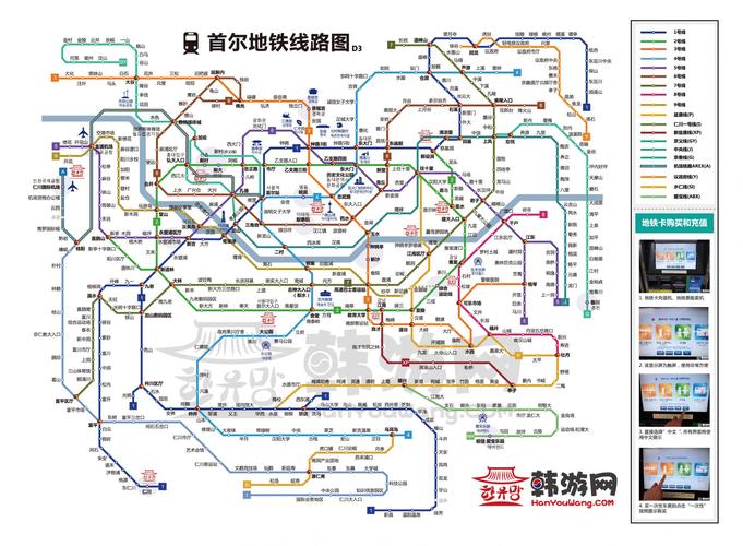 首尔地铁通车里程?首尔地铁如何收费-图2 首尔地铁通车里程?首尔地铁如何收费-图2