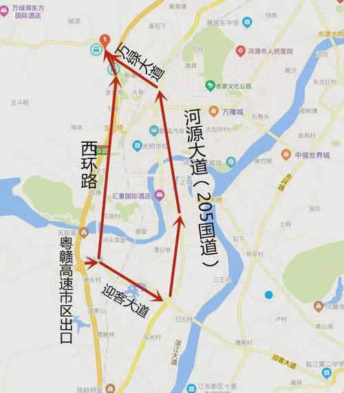 河源到龙川国道怎么走？205国道热水收费站