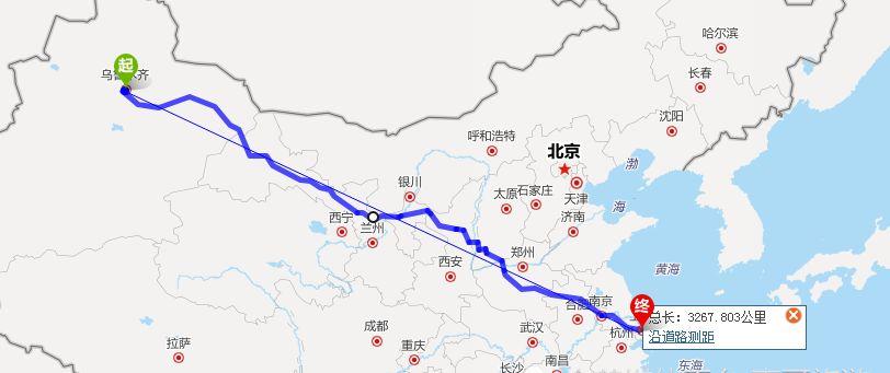 有谁知道新疆乌鲁木齐到上海的自驾车详细路线,谢谢？乌鲁木齐到上海收费站