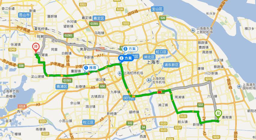 上海至昆山千灯镇怎么走？千灯收费站至上海时间