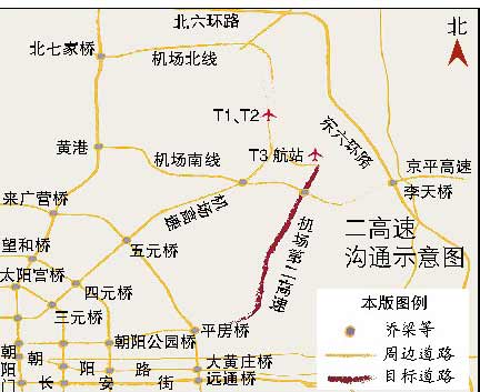 机场南线是京平高速吗？机场高速 走京承 重复收费