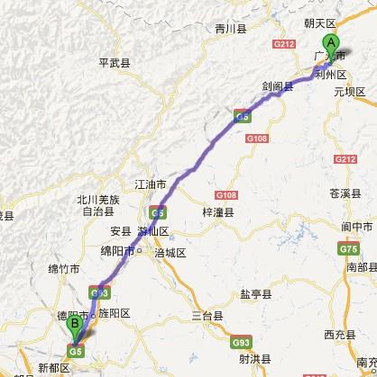 请问G5京昆高速成都到广元路段能正常通行？成都到广元不收费路段