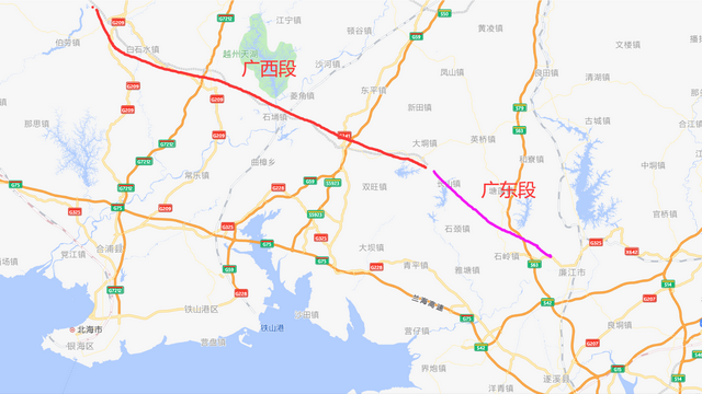 南湛高速公路有几个出入口？广东与广西交界的收费站什么地方-图3
