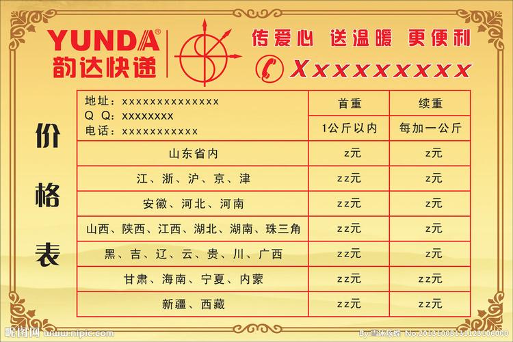 广东至白城韵达快递多长时间？白城 快递 收费