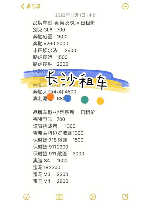 长沙方特租车一天费用?长沙租车费用怎么收费标准-图2 长沙方特租车一天费用?长沙租车费用怎么收费标准-图2
