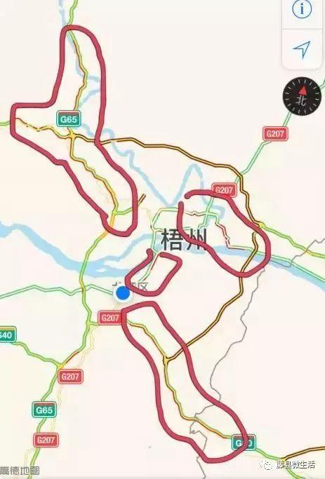 广东和广西梧州交界处是哪两个收费站距离多远?梧州收费站地图-图2 广东和广西梧州交界处是哪两个收费站距离多远?梧州收费站地图-图2