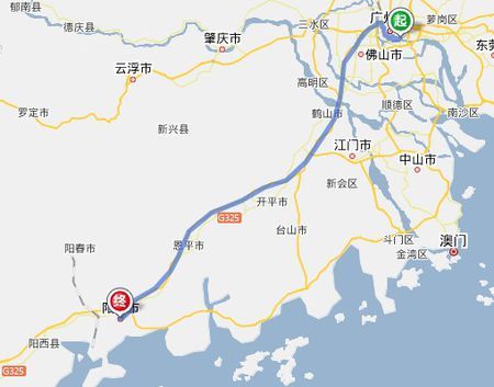 阳江市到珠海市怎样走才近？阳江市高速公路收费